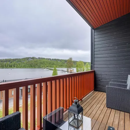 Skivillas 26 B 6 Lake View Incl Sauna, Balcony, Central Location * Ukkohalla