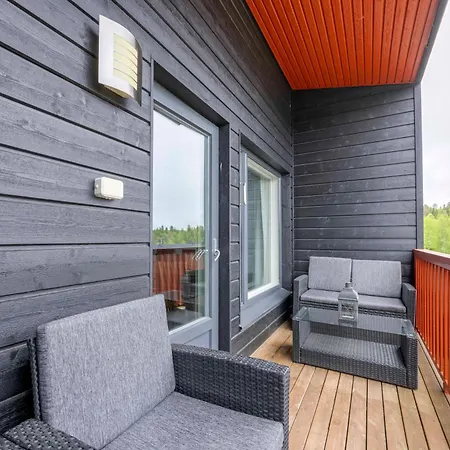 Skivillas 26 B 6 Lake View Incl Sauna, Balcony, Central Location * Ukkohalla